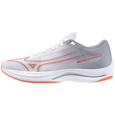 Zapatillas Para Correr Mizuno WAVE Rebellion Sonic 2 Hombre Blancos / Coral / Grises - Chile M824QI